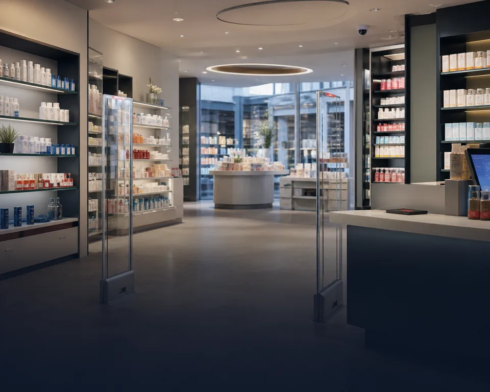 Portique antivol et protection électronique en pharmacie